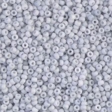 Miyuki rocailles Perlen 11/0 - Matted opaque pale blue gray 11-2026